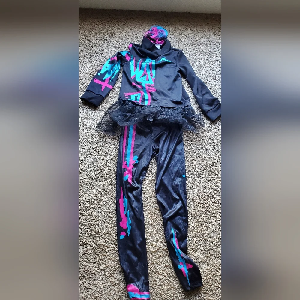 HALLOWEEN COSTUME LEGO GIRLS WIRH ACCESSORIES ( BIG GIRLS SIZE L)